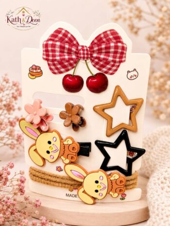 Cute hair clips set
