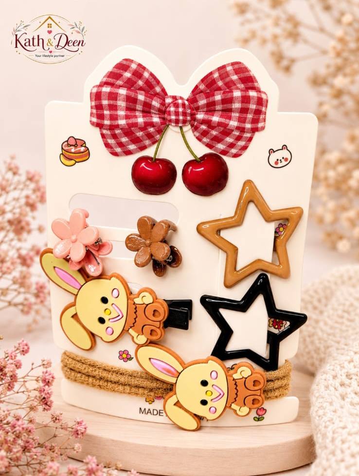 8)Cute hair clip set