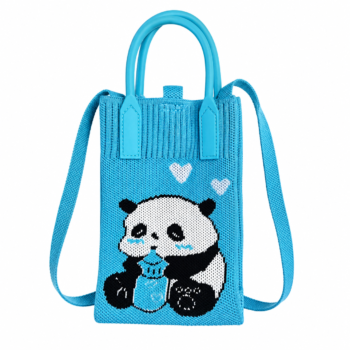 Korean mobile sling bag (Blue Panda)